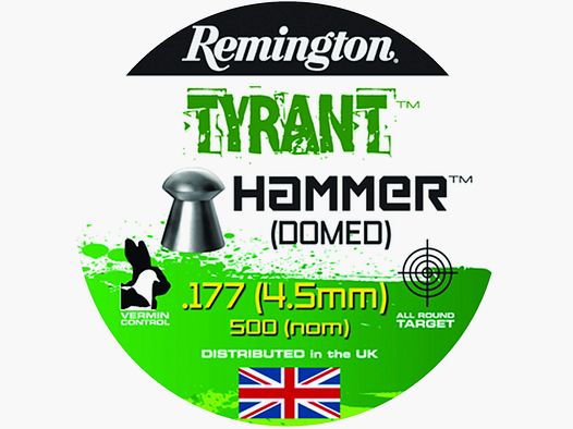 Remington Tyrant Hammer Domed Kal. .177 / 4,5mm, 500 Schuss