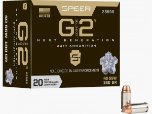 Speer Gold Dot G2 .40 S&W 180GR JHP 50 cartucce