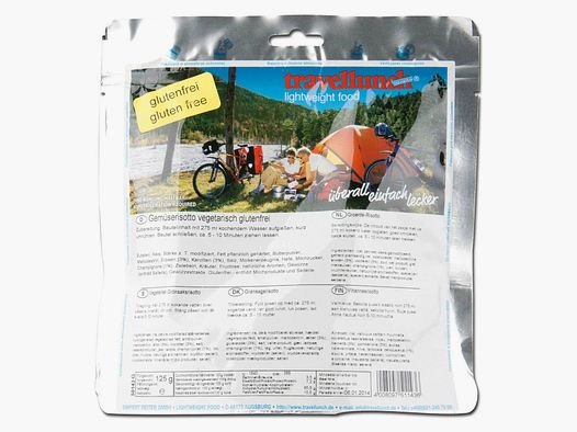 Travellunch Travellunch Risotto warzywne wegetariańskie bezglutenowe 1 opakowanie