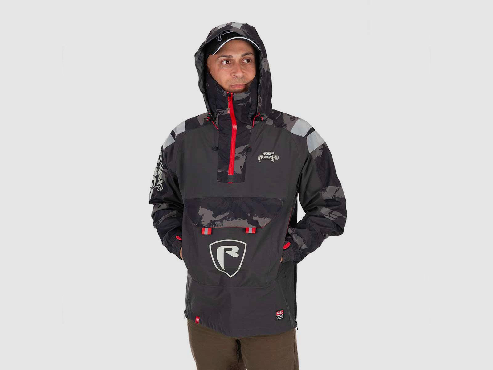 FOX RAGE – RS TRIPLE LAYER REGENJACKE Grau/Camo, Bild 4 von 23