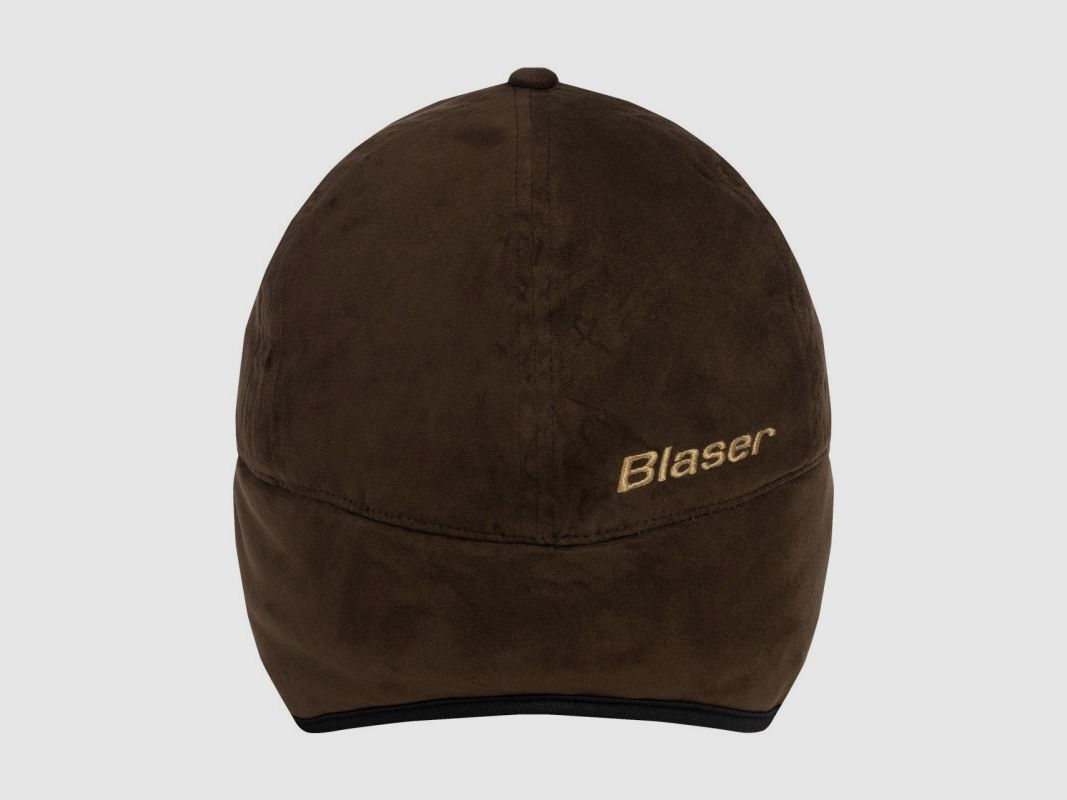 Czapka ocieplana Blaser Suede Blaze Orange z ocieplaczami na uszy 232010-107/657, zdjęcie 4 z 4