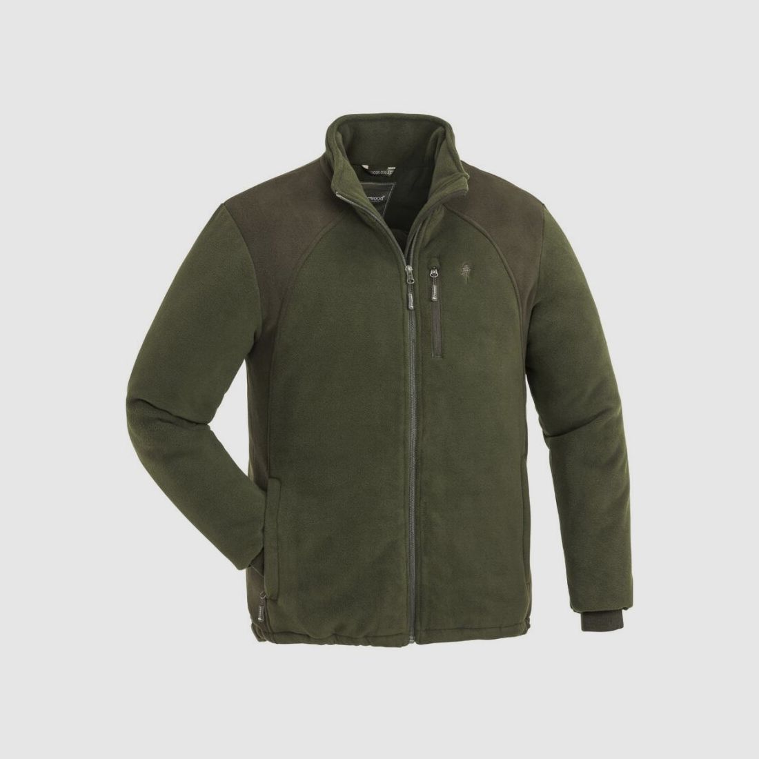 Pinewood Herren Fleecejacke Harrie Grün/Willederbraun
