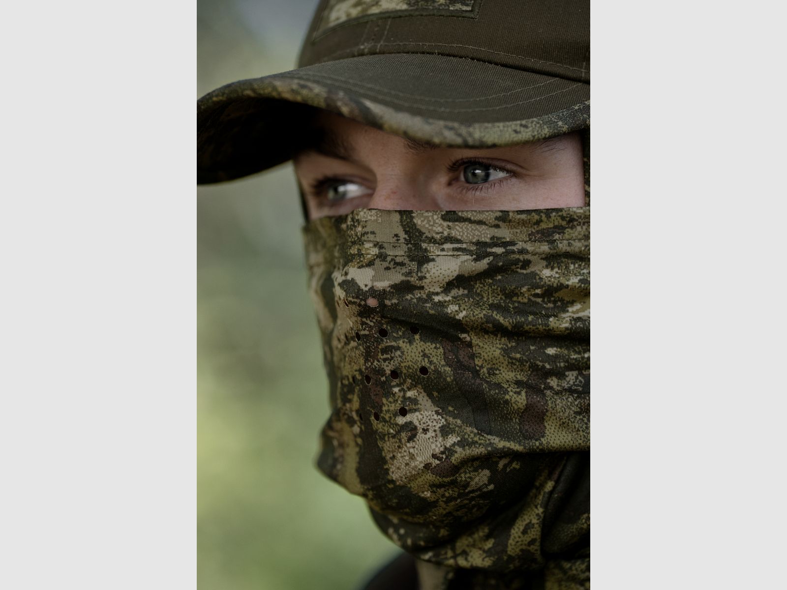 SEELAND TAGUS CAMO FACE COVER MPC GREEN, billede 2 af 3