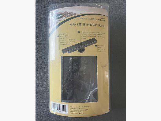 Weaver AR-15 Single Rail Carry Handle Mount (48320), nowy w oryginalnym opakowaniu.