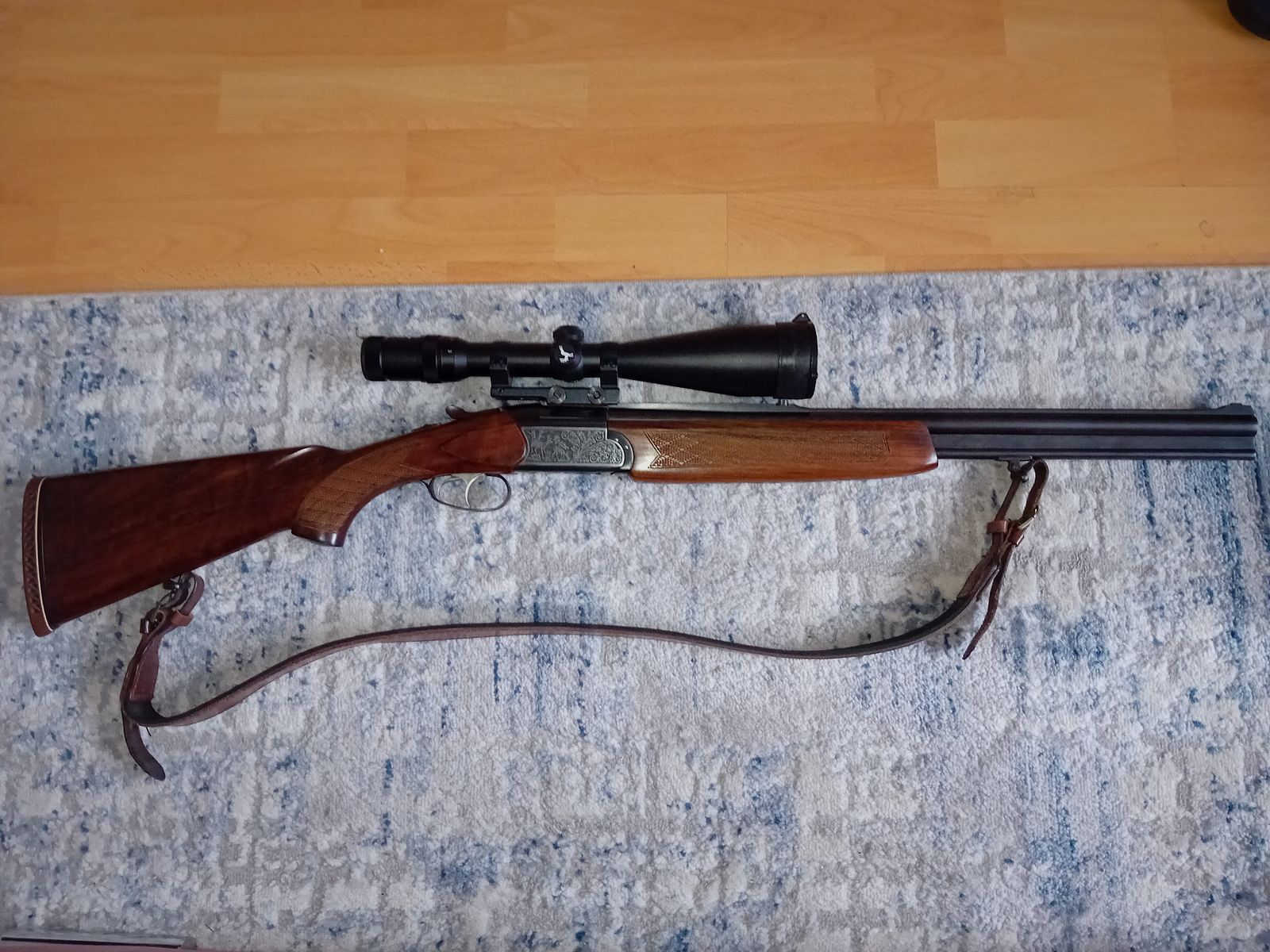 Bockbüchsflinte Brno Z Mod. 5022 Kal 12/70, 7x57R, E- Lauf Keppler Kal. 5,6x52R + ZF Frankonia (Docter) 3-12×56 Leuchtabsehen 4 met punt