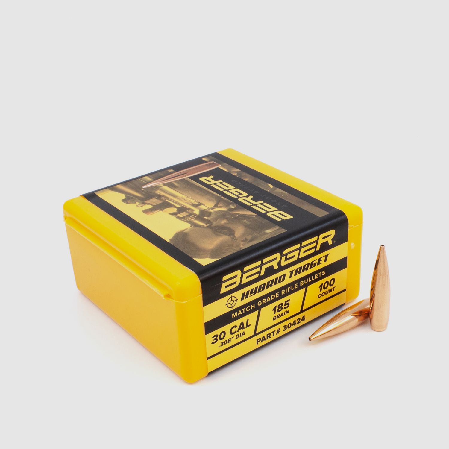 Proiettile Berger .30 Hybrid Target 185GR 100 Pezzi