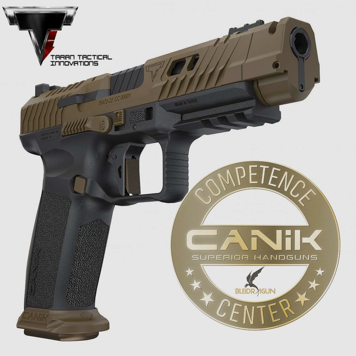CANIC TTI COMBAT - Taran Tactical Innovations & Canik cal. 9mm Luger LAGERND!!!
