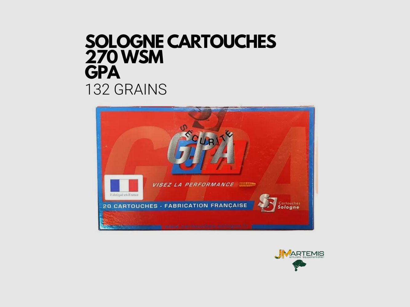 Balles GPA 270 WSM 132GR, image 2 sur 4
