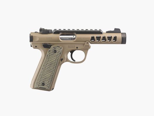 Ruger MARK IV 22/45 LITE .22 LR 4,4"/11,18CM FDE CERAKOTE 1/2"-28