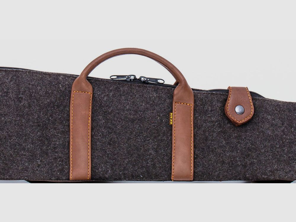 Pokrowiec na strzelbę AKAH z loden i skóry z łosia