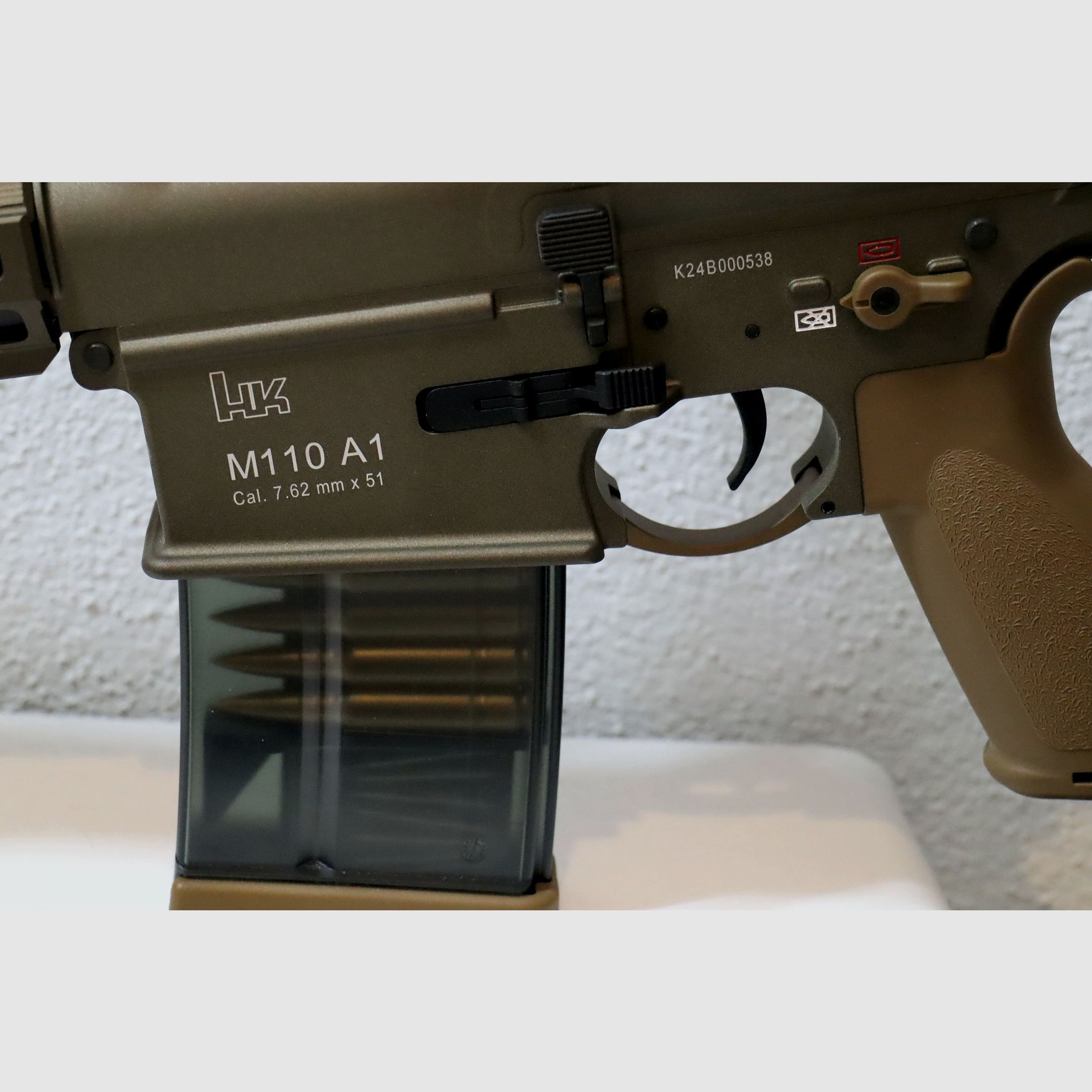 Airsoft Gewehr HK M110 A1 S-AEG Neu! Mit cooler Ausstattung! !!!Für kurze Zeit Plattenträger / Weste v. Shield Germany, neu, gratis dazu!!!