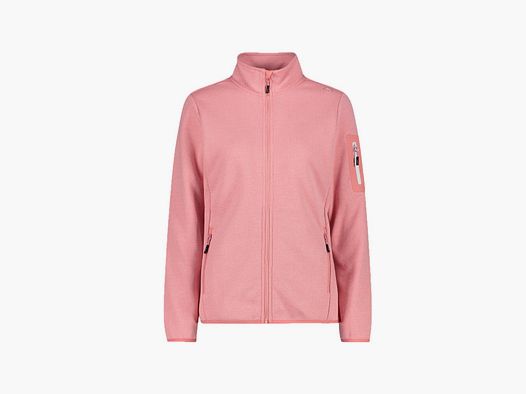 CMP Damen Jacke Knit-Tech-Fleece mit Inner Layer aus Mesh Orchidea Bianco