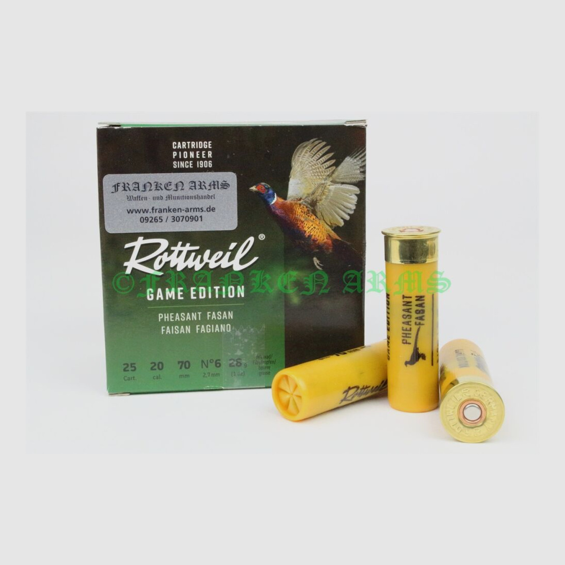 Rottweil Game Edition FASAN 20/70 2.7mm 25 pieces bulk prices