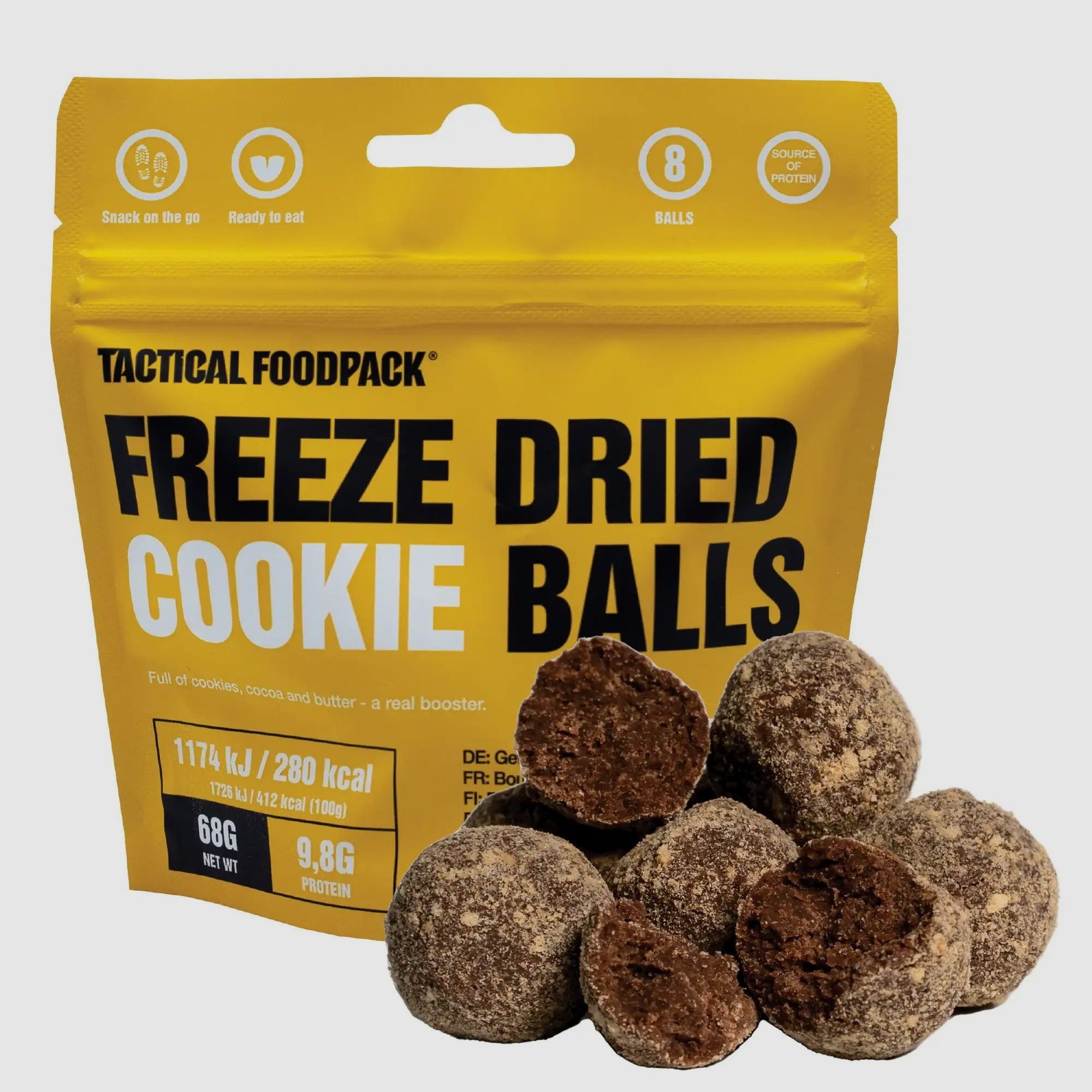 Tactical Foodpack Snack Freeze Dried Cookie Balls
