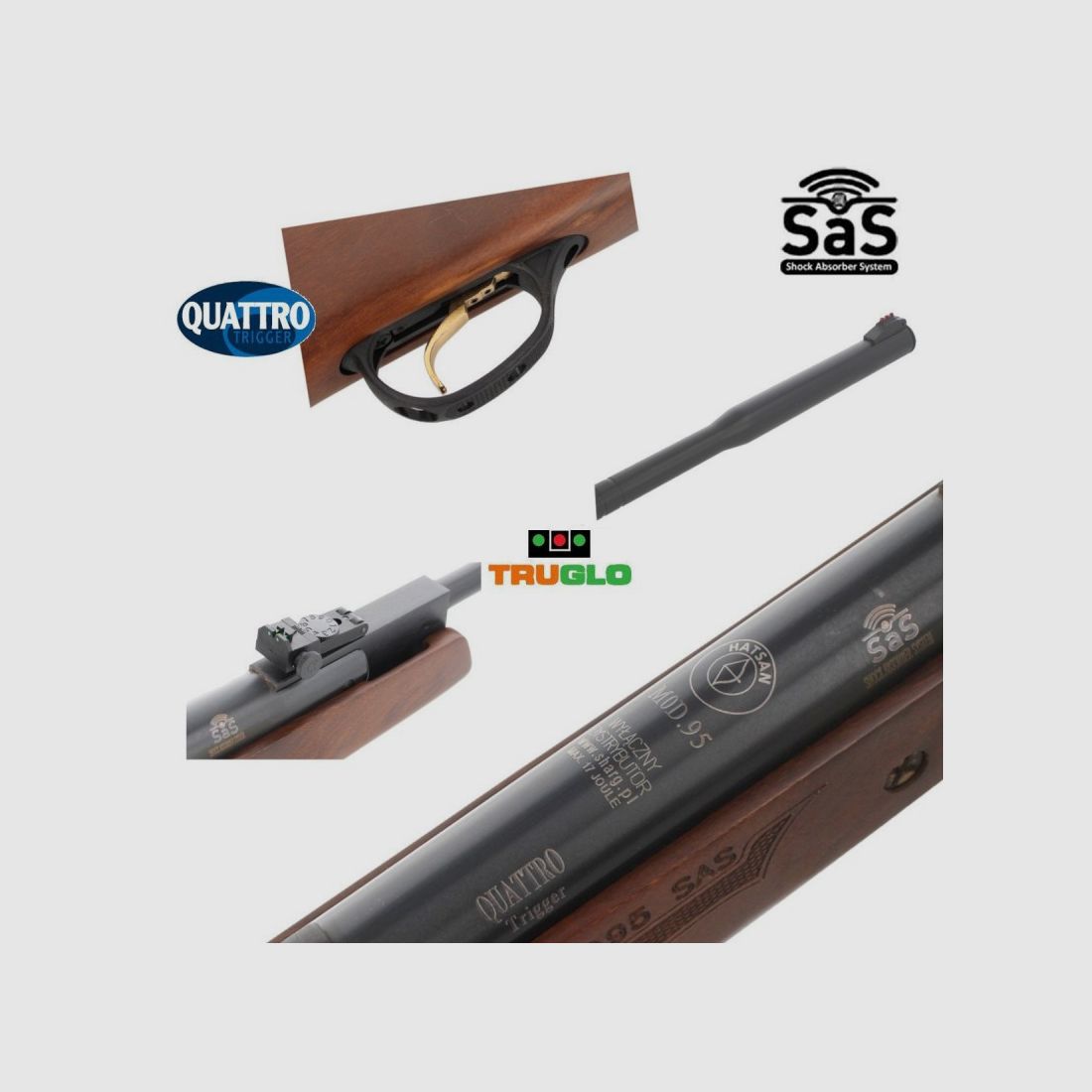 Luftgewehr Hatsan 95 QE 4.5 mm, Bild 3 von 6