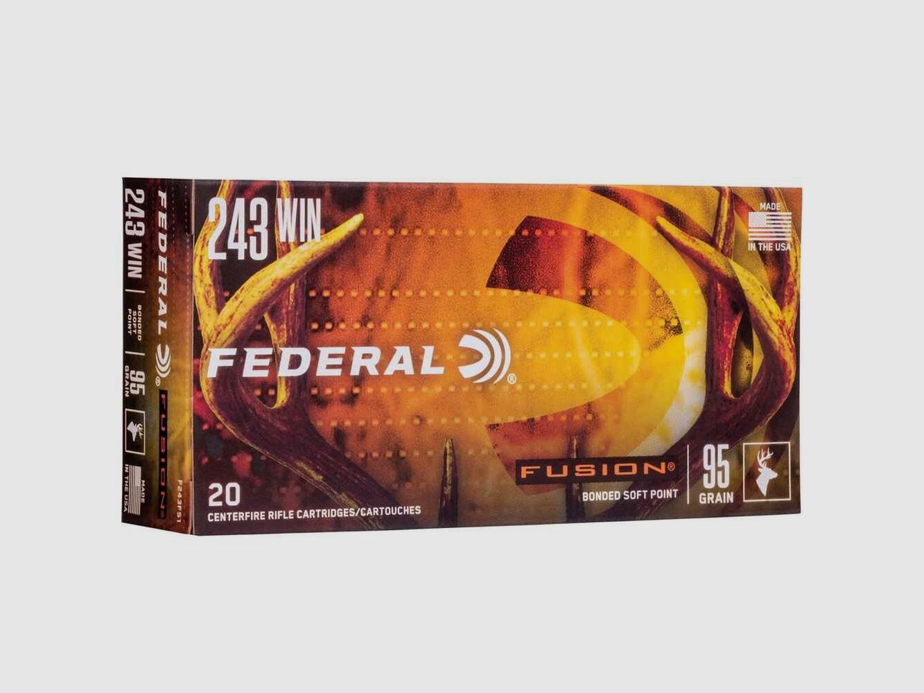 .243 Win. Fusion 6,2g/95grs. Federal Ammunition