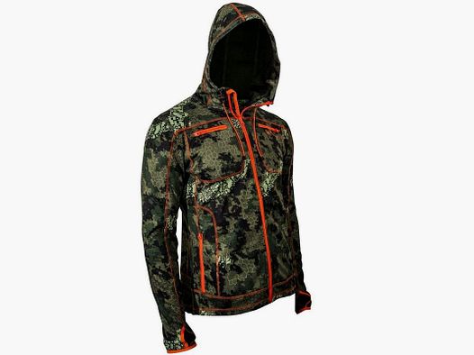 Interjakt Haunter HW 1222 Thon Hoodie Orange Reversible Fleece Jacket