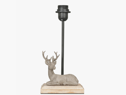 Lovergreen Lampen mit Tiermotiven Motiv elegant liegender Hirsch Lampe + Lampenschirm