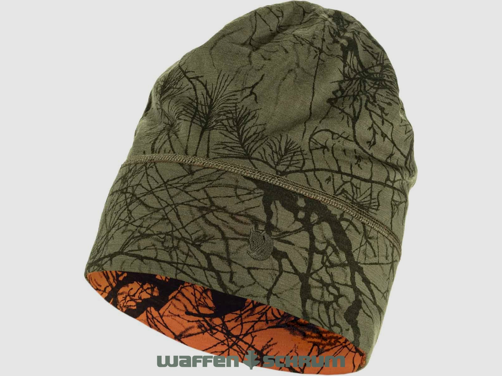 Fjällräven Beanie Lappland Green Camo - Orange Multi