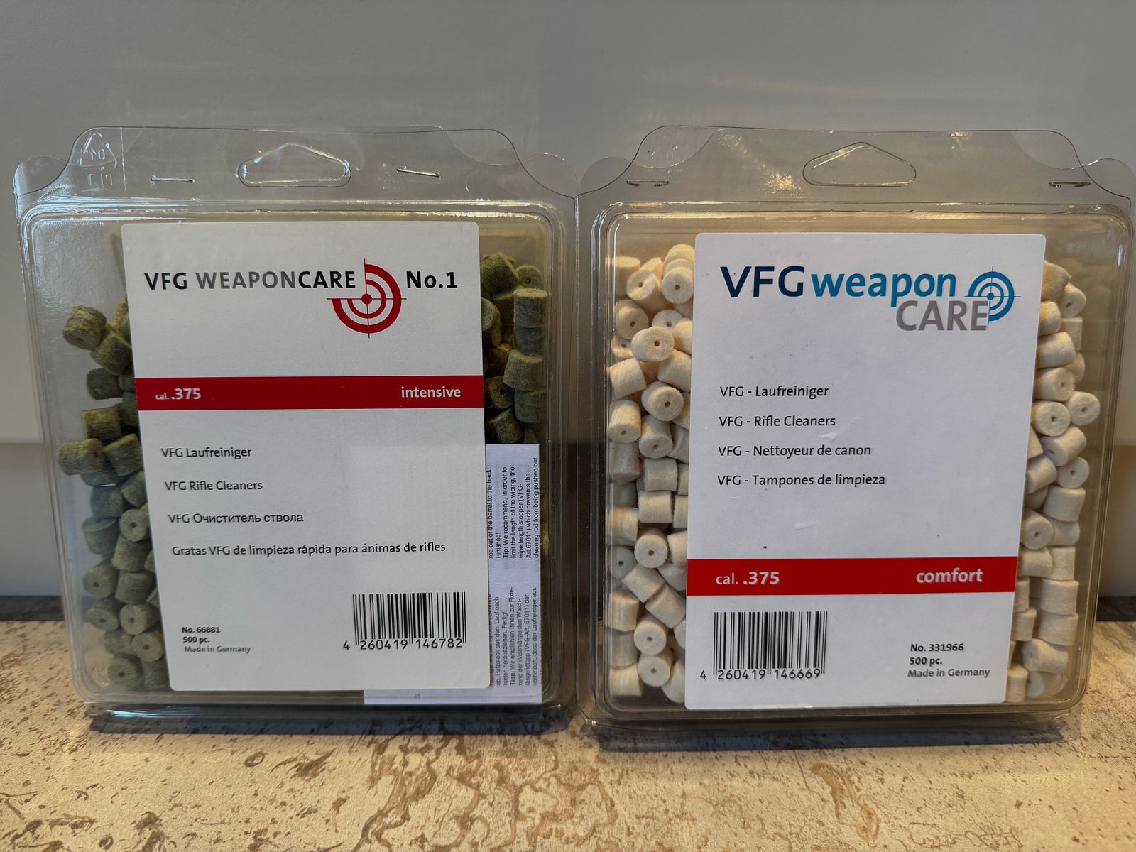 VFG felt barrel cleaner .375 (Intensive and Comfort) nearly 1000 pieces