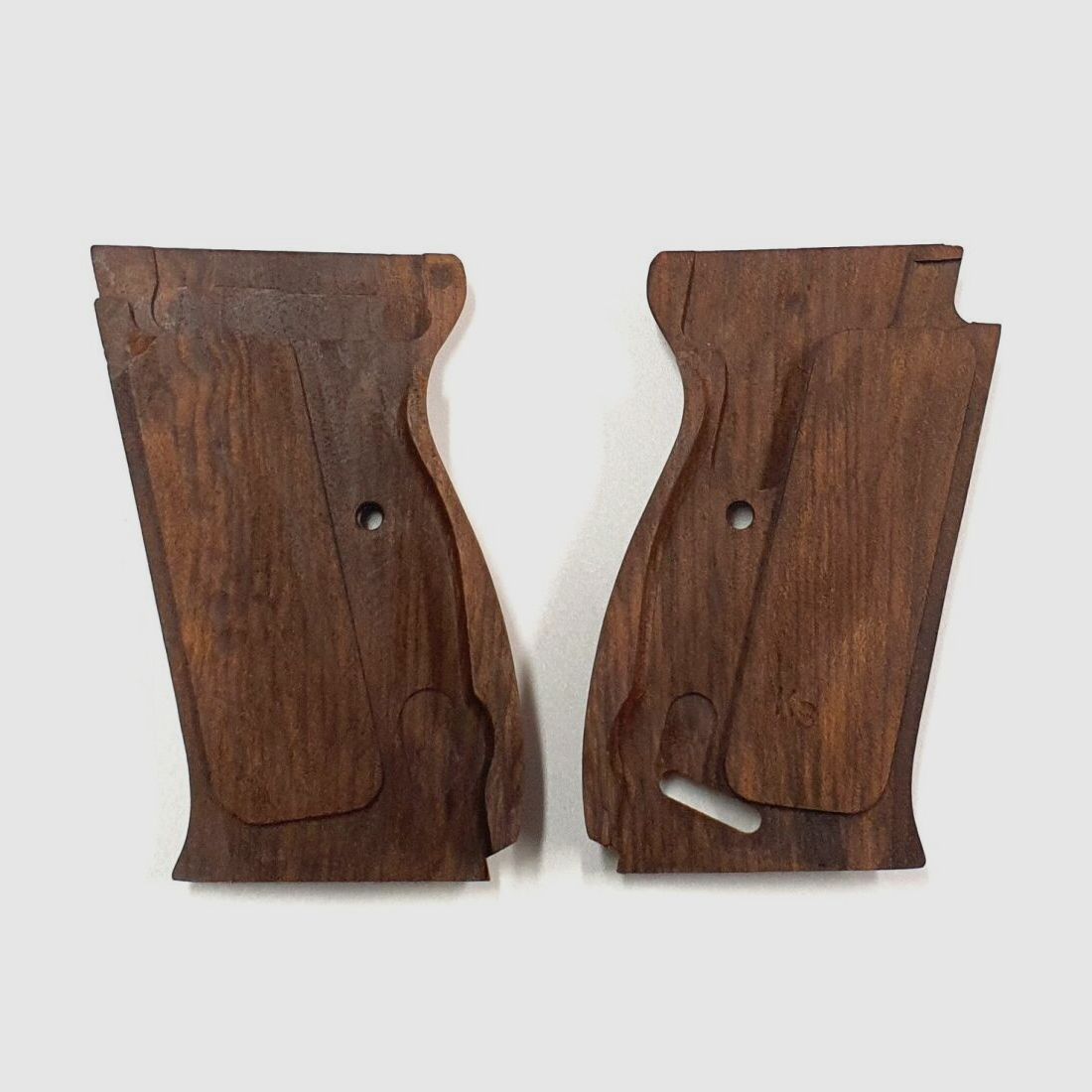 Onbekende gripplaten voor Walther P38, pistool 38 van mooi hout