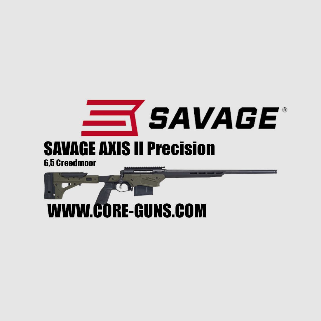 SAVAGE AXIS II Precision 308Win - Präzisionsrepetierer	 Savage Repetierbüchse Axis 2 Precision