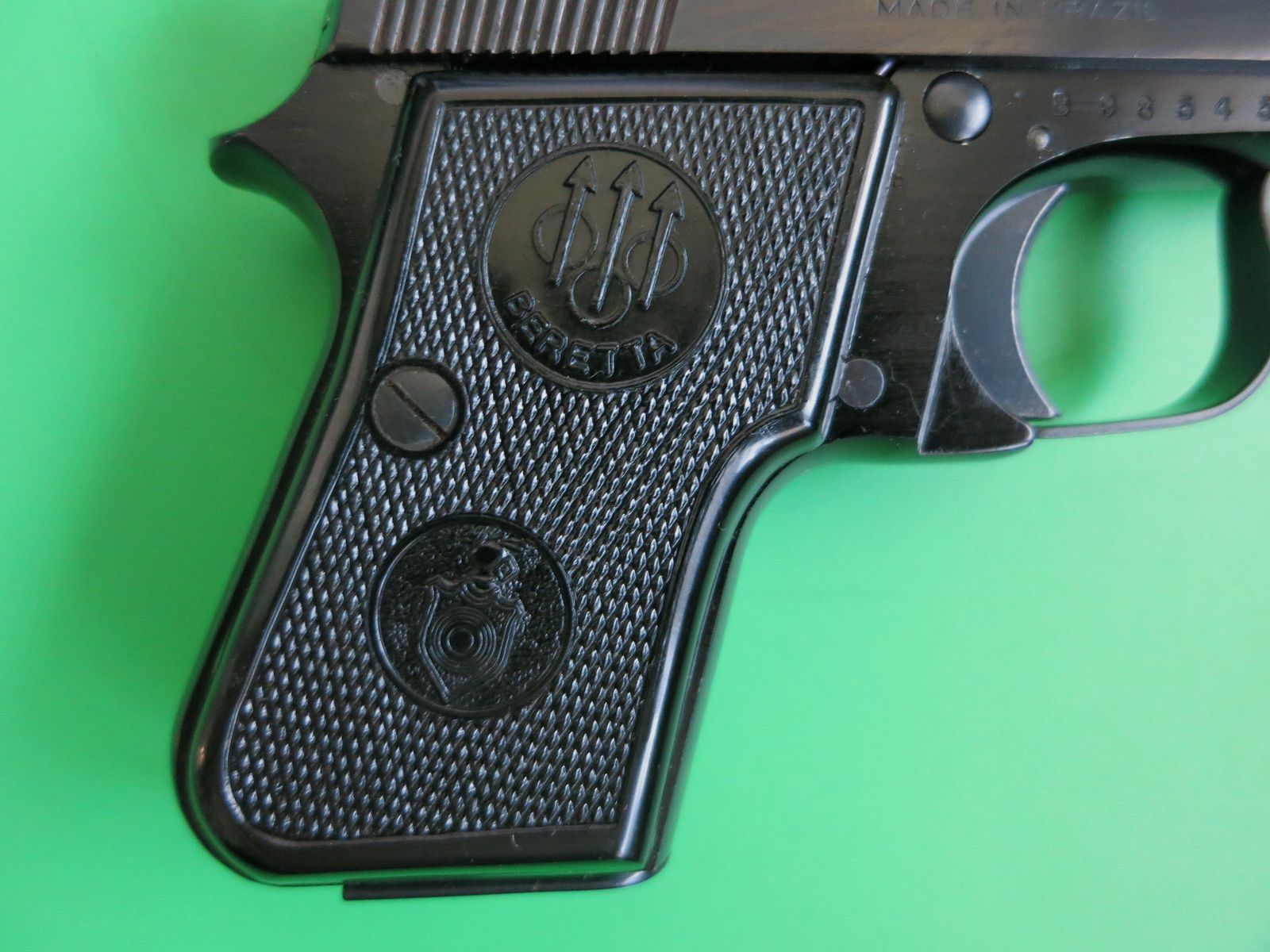 Pietro Beretta 950B pistolet à percussion semi-automatique à bascule 6,35 Browning « MADE IN BRAZIL », comme neuf       #55