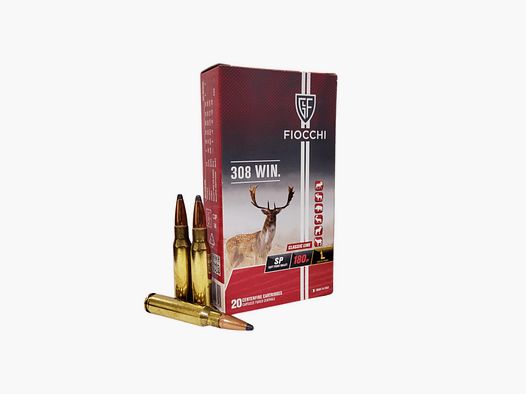Cartucce Fiocchi cal. 308 winchester SP 180 gr