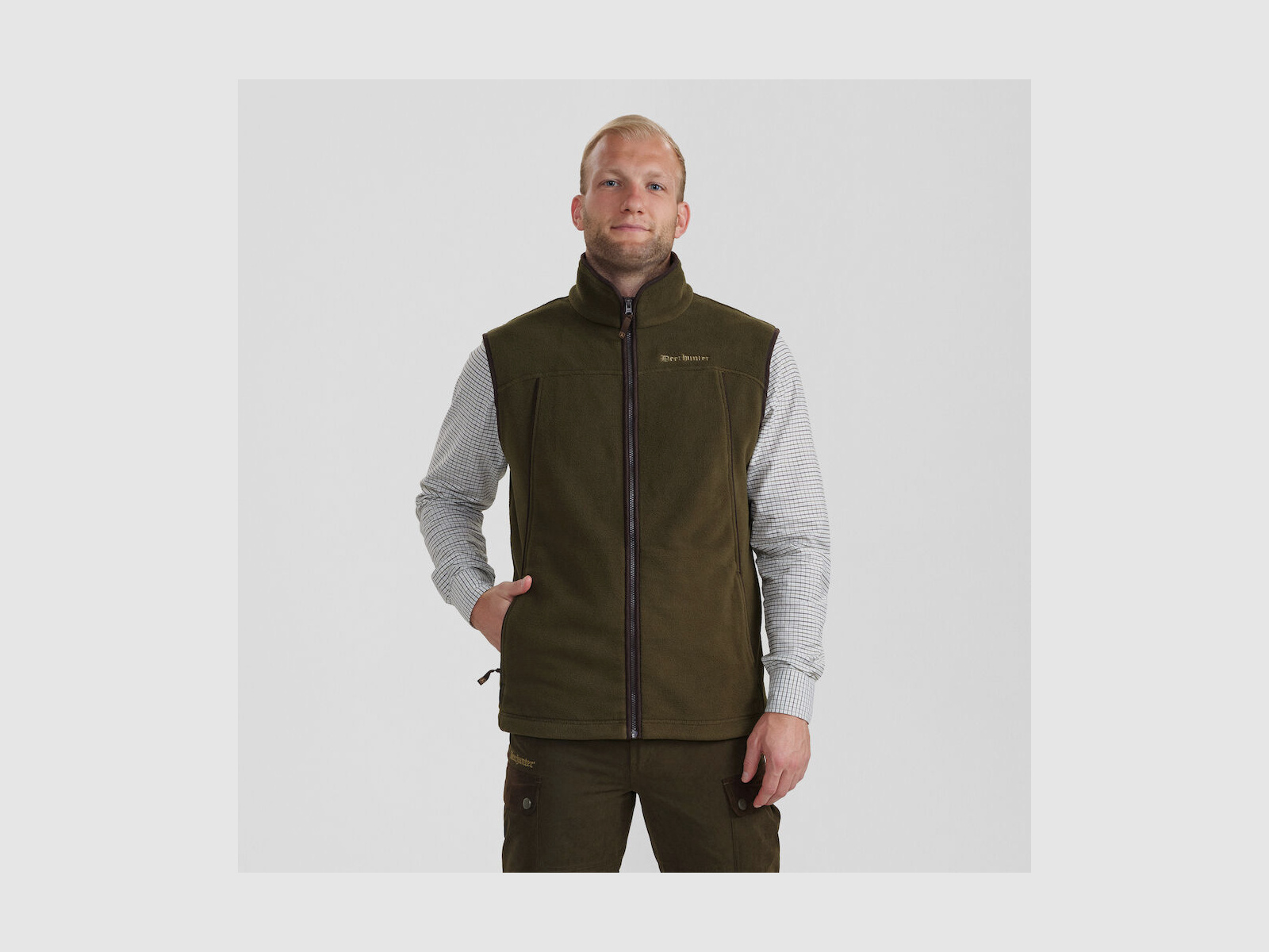 DEERHUNTER Eagle Fleecevest Olijf