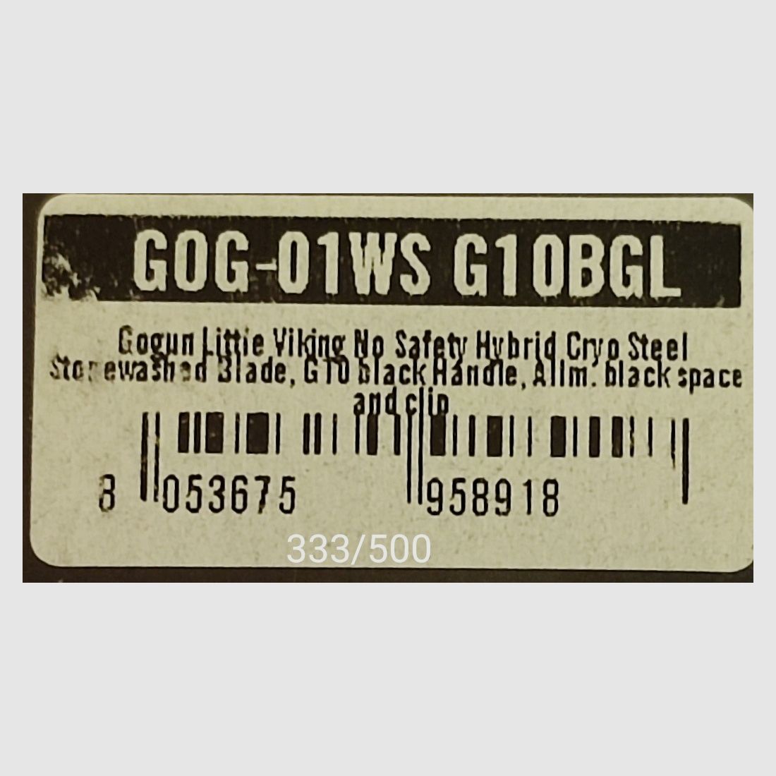 GoGun Little Viking Limited Edition Nr. 333 von 500.