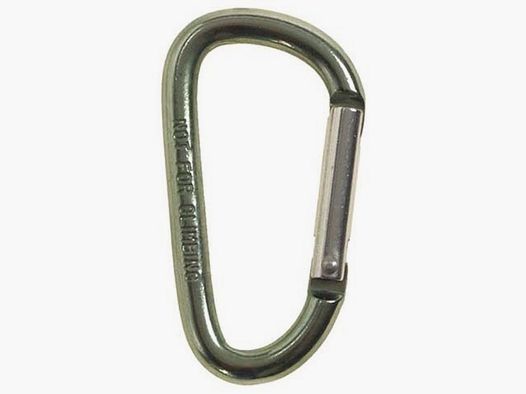 Carabiner hook, D 6mmx6cm, olive