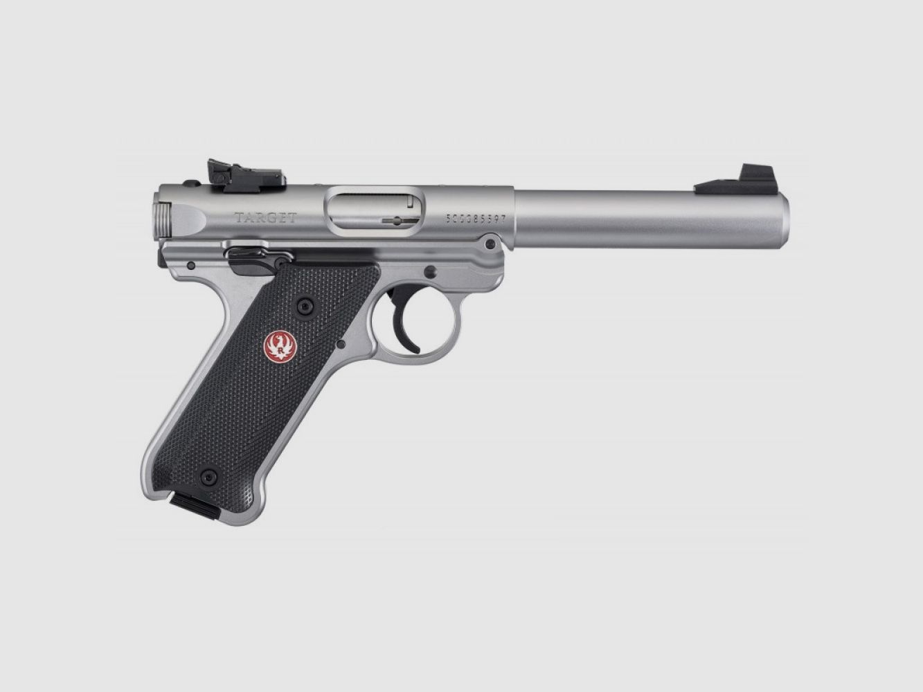 Pistolet Ruger, Mark IV Target, .22 LR, Satin Stainless, 5.50", 10 Coups