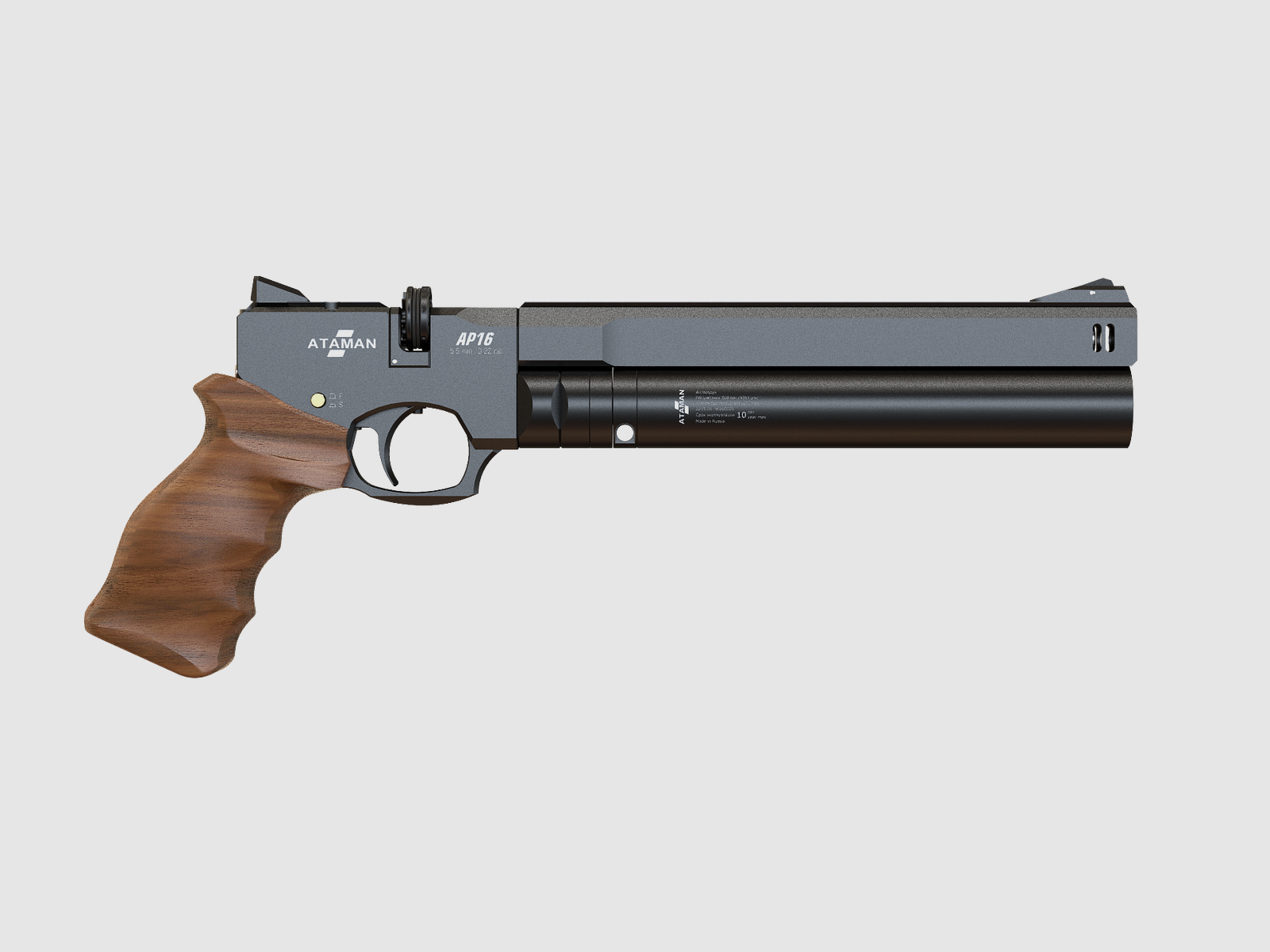 ATAMAN AP16 Pistolet Standard Rączki Orzech Kal. 5,5 mm, zdjęcie 1 z 4