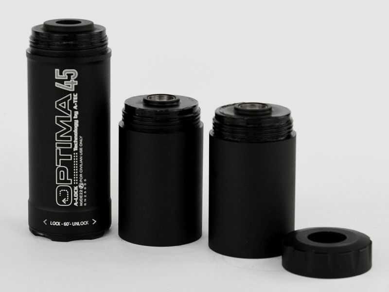 A-TEC OPTIMA 45, Overbarrel Silencer for caliber group .30 (.308 Win. / .30-06)