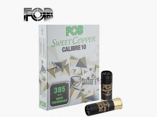 10 Cartuchos FOB Sweet Copper 50G Cal 10/89 Pb N°4 y 5