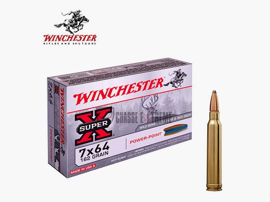 20 Patronen WINCHESTER Kal. 7X64 162gr Power Point