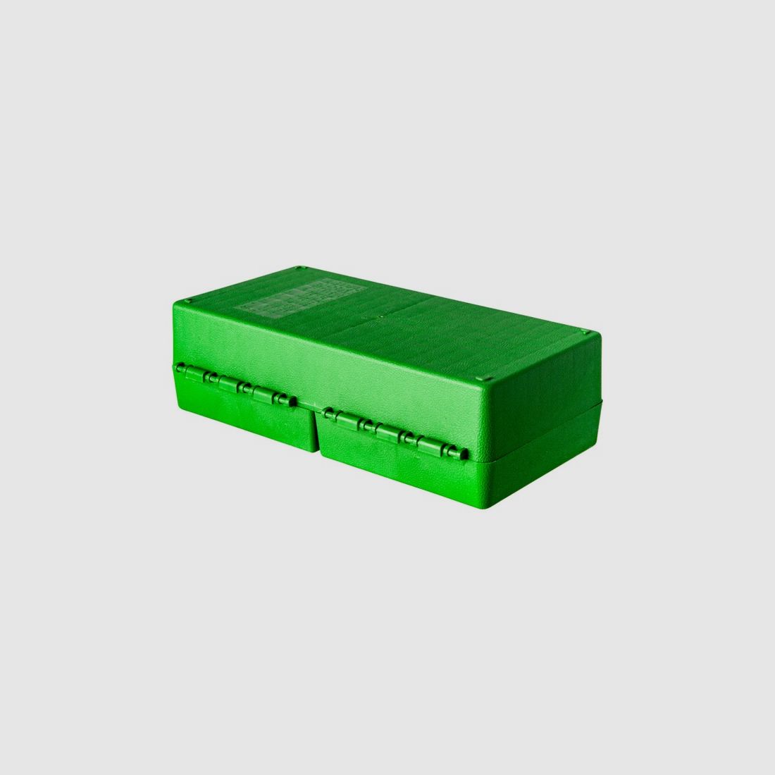 MTM scatola per cartucce RS-200-10 verde con coperchio a ribalta per 200 cartucce .223 e altre.