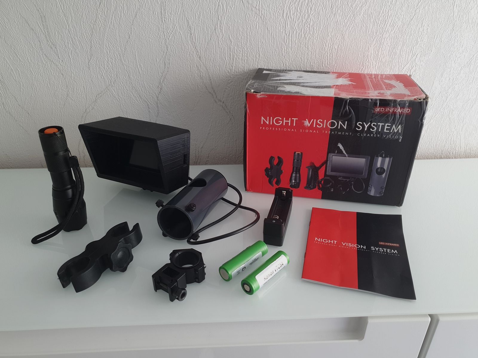 LED IR nachtsichtgerät vorsatzgerät zum Montage an Teleskop, vernglas, ziehlfernrohr