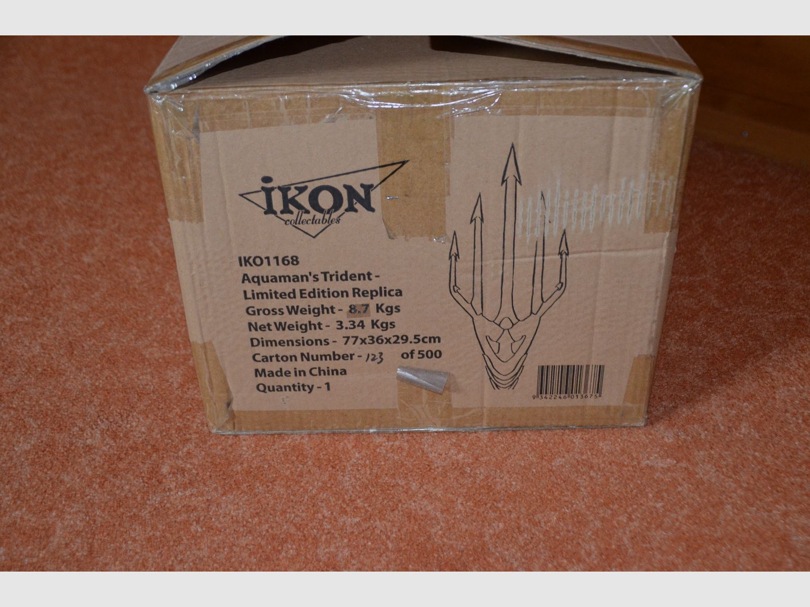 Aquaman Trident, trident, Ikon Collectables, Limited Edition replica