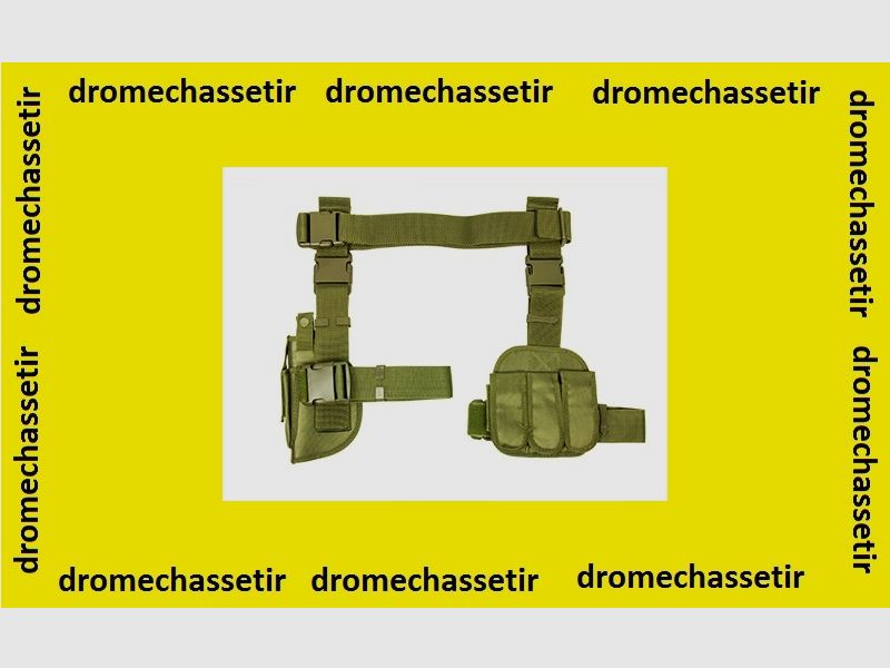 Beinholster mit dreifachem Magazinhalter (grün, khaki)