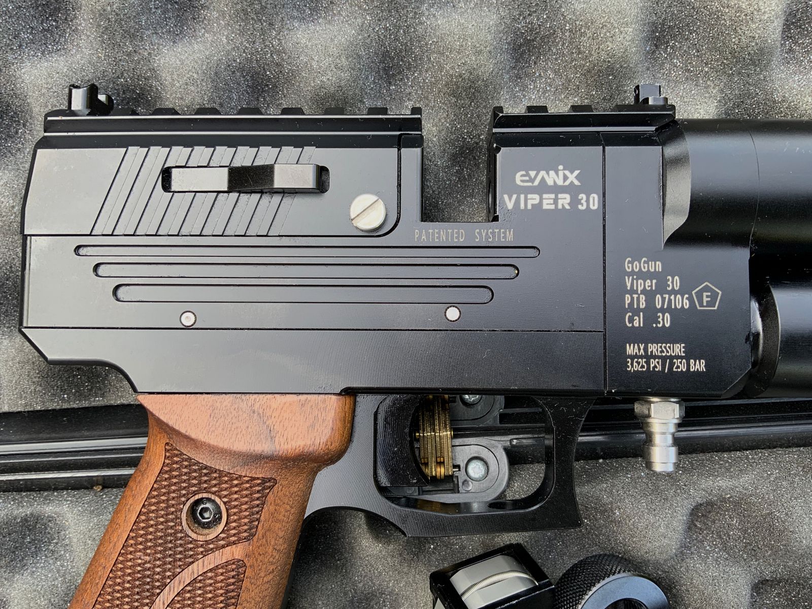 EVANIX Viper Cal 30 pistola ad aria compressa pistola ad aria PCP, immagine 3 di 6