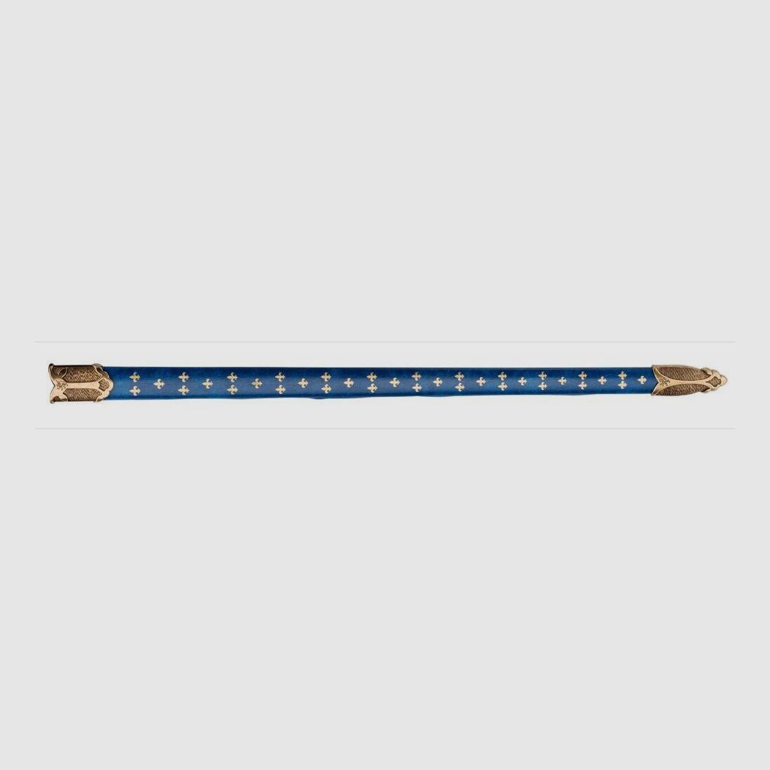 Replik Denix französisches mittelalterliches Schwert Epee Fleur de LYS mit blauem Futteral 109 cm, Bild 4 von 7
