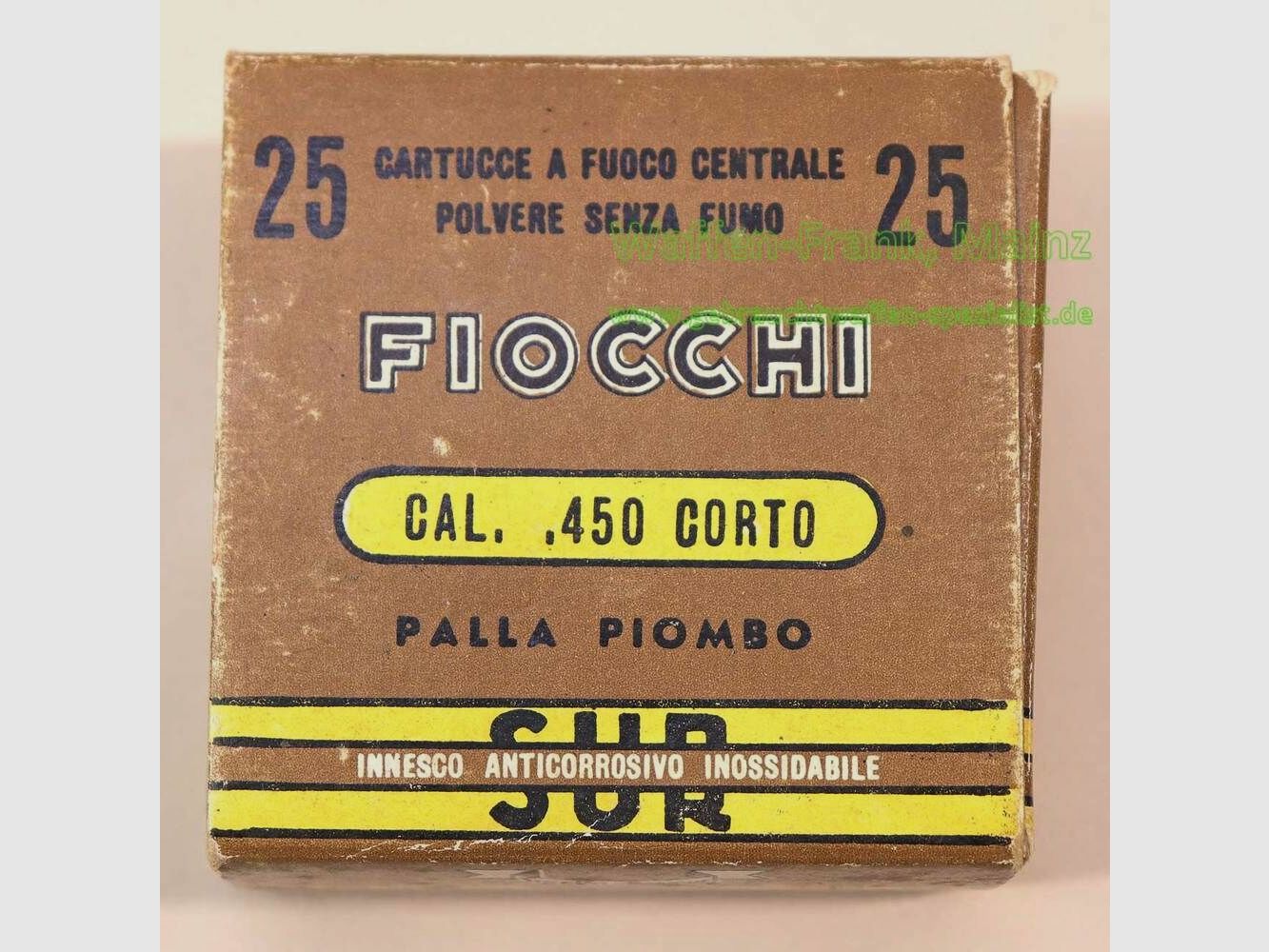 Fiocchi - Cartuchos de revólver italianos .450 Corto