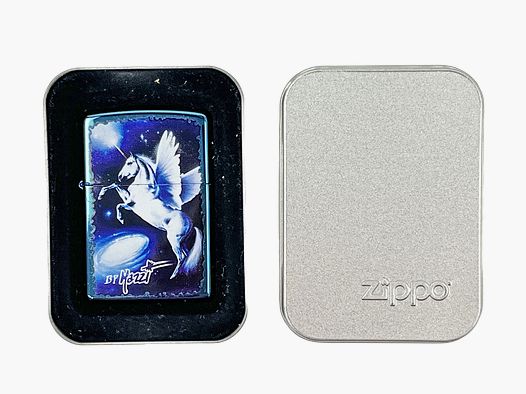 Zippo By Mazzi "Unicorn Fantasy Sapphire"