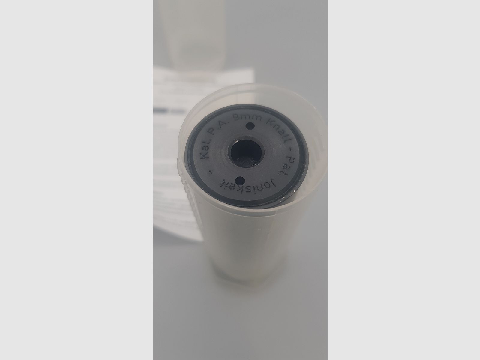 Przedmiot kolekcjonerski Joniskeit Röhm kompensator bezpieczeństwa tłumik dźwięku strzały ostrzegawcze SRS kubek pyrotechniczny PAK 9mm huk RK