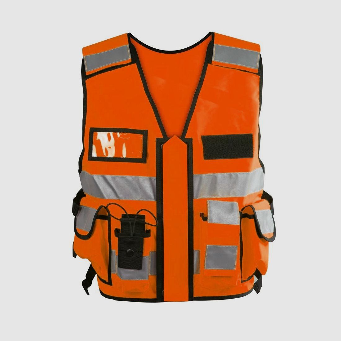 Einsatz-Warnweste Sicherheitsweste Reflektierend Orange 2XL-4XL