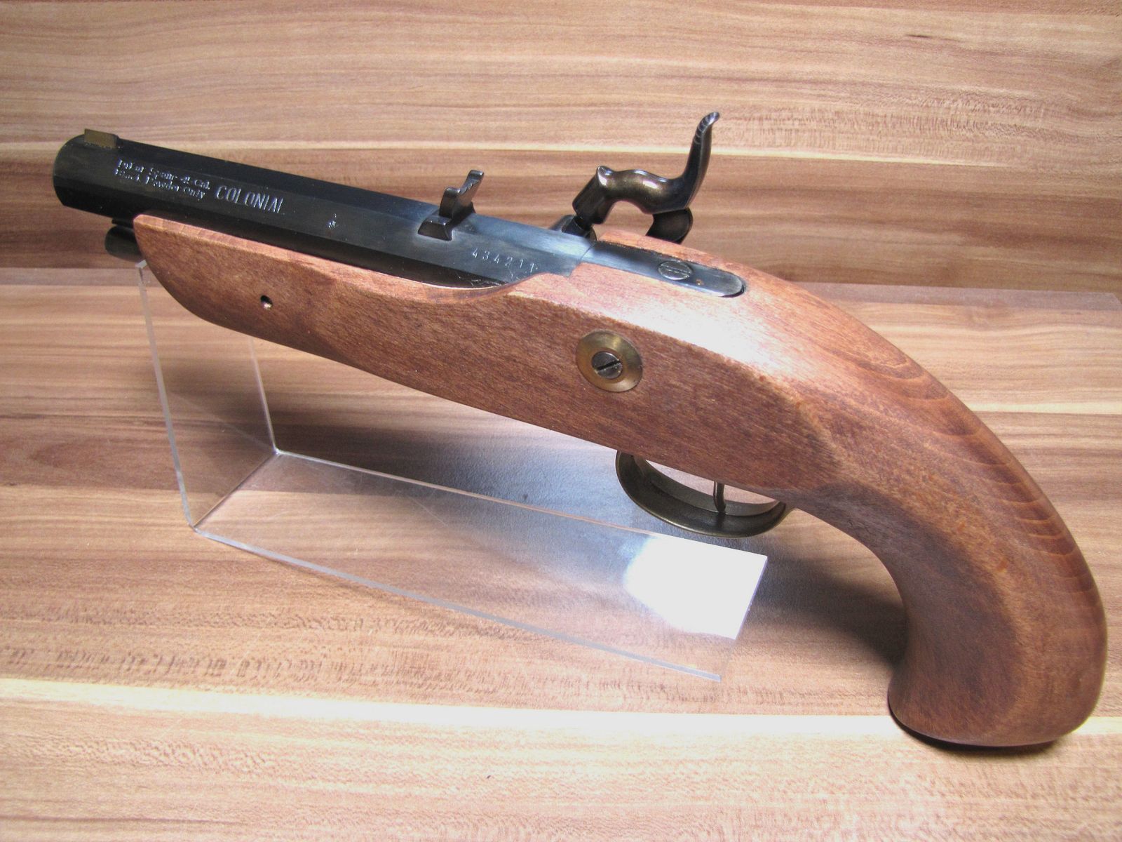 Ungeschossene Vorderladerpistole Dikar Colonial im Kaliber .45