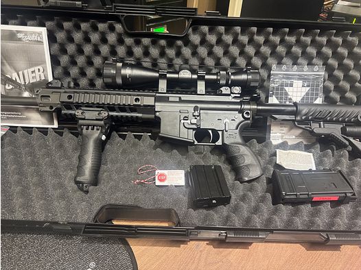 SIG Sauer 516, cal. .223 Rem., en excellent état, avec détente fine, accessoires et lunette de visée
