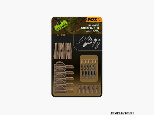 FOX – EDGES™ RUNNING SAFETY CLIP KIT SIZE 7 – CAMO (5PCS)