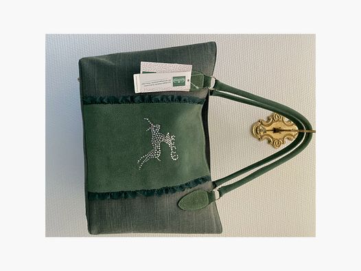 Lovergreen Tasche Hirsch grün glitzer